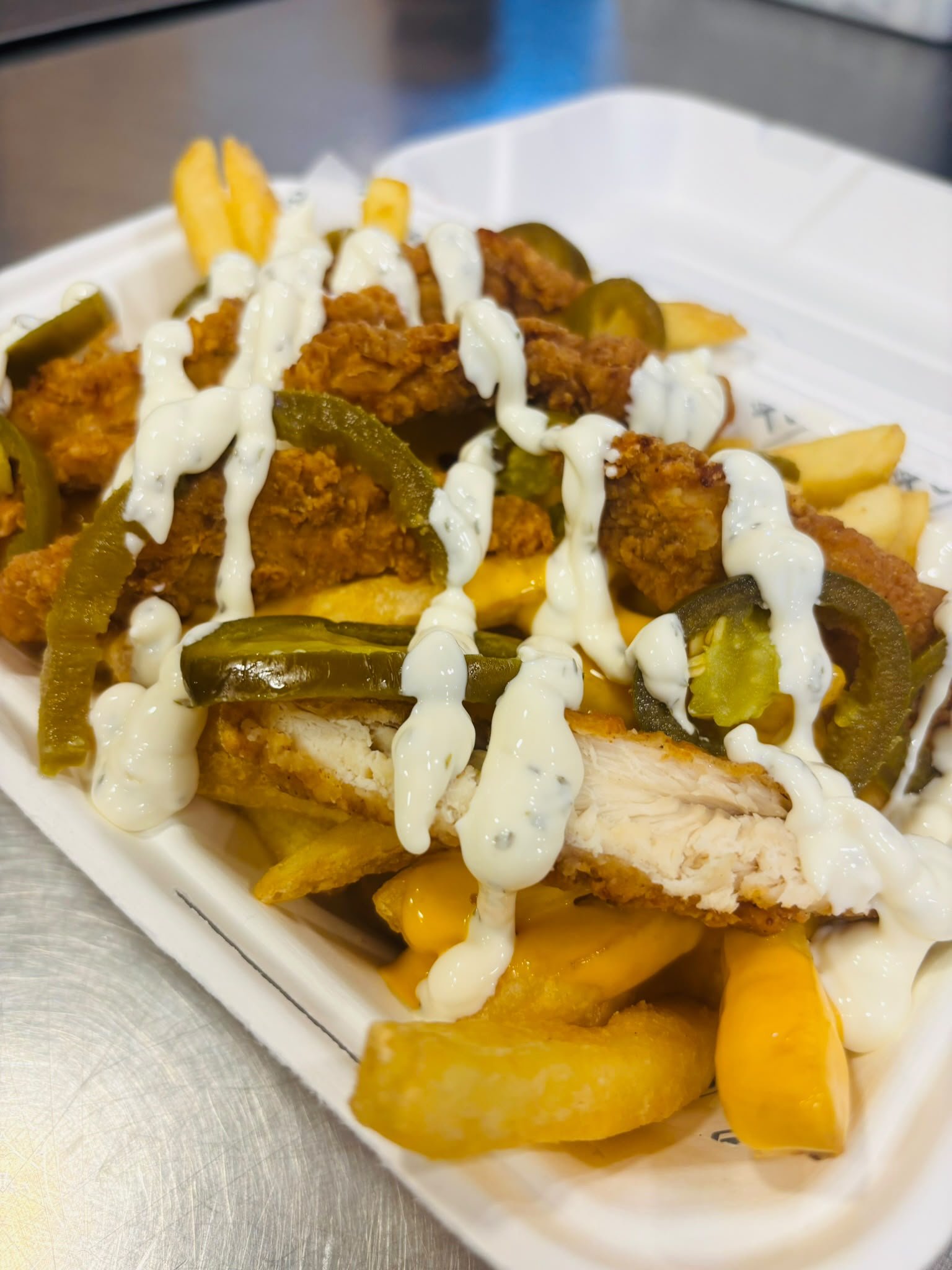 Loaded fries at The Tower